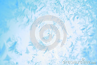 Frost on windowpane Stock Photo