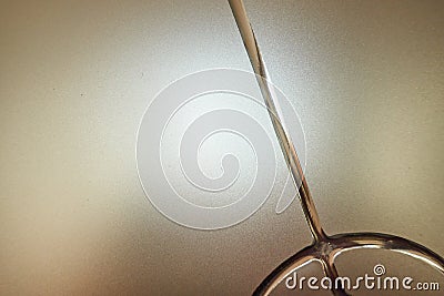 Frosted glass with decorative pattern, back light Stock Photo