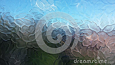 Frosted glass Stock Photo