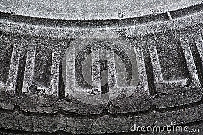 Frosted Rubber tire texture Stock Photo