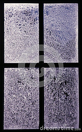Frosted window panes Frosted window panes