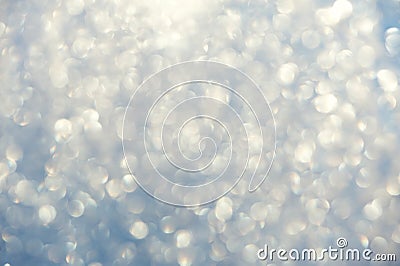 Frosty bokeh glitter sparkle abstract background Stock Photo