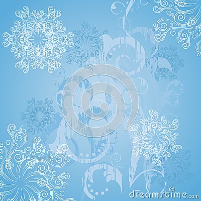 Frosty patterns Vector Illustration