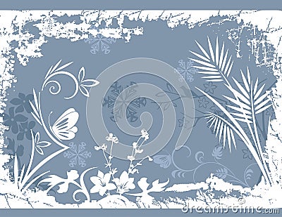 Frosty, Winter Background Vector Illustration