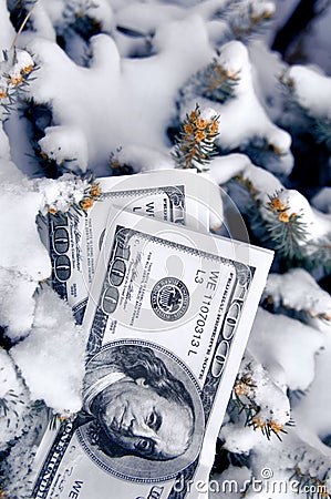 Frozen Assets Stock Photo