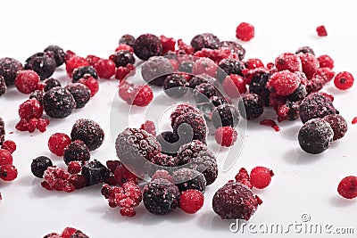 Frozen berries Stock Photo