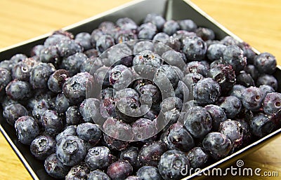 Frozen Blueberries Stock Photo