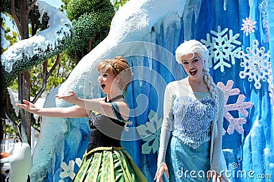 Frozen characters Editorial Stock Photo