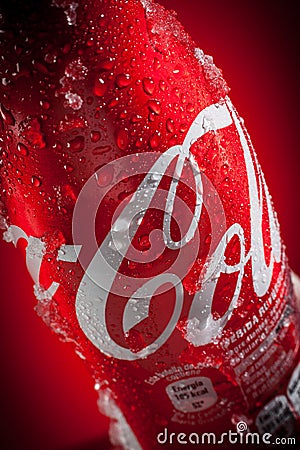 Frozen Coca-Cola Editorial Stock Photo