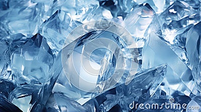 frozen crystal ice background Cartoon Illustration