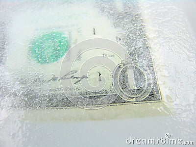Frozen Currency, Economic Downturn, Recession Stock Photo