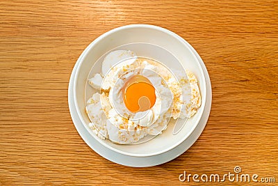 frozen eggs ice-cream Stock Photo