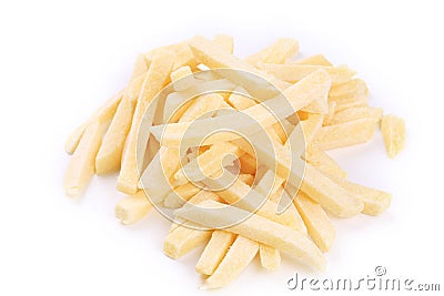 Frozen french fries. Stock Photo