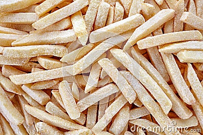 Frozen french fries Stock Photo