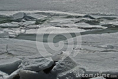 Frozen lake of Engolasters in Andorra Stock Photo