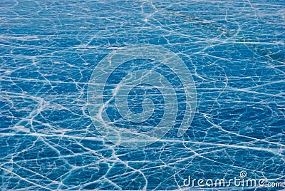 Cracked ice Stock Photo