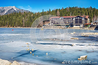 Frozen lake Editorial Stock Photo