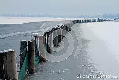 Frozen Lake Stock Photo