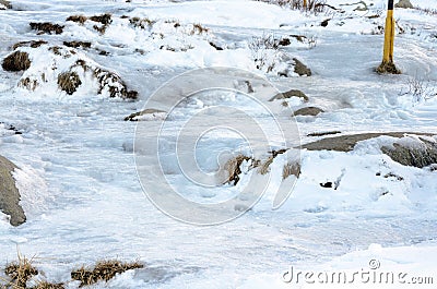 Frozen path Stock Photo