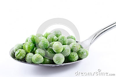 Frozen peas Stock Photo