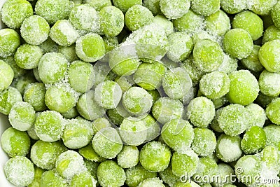 Frozen peas Stock Photo