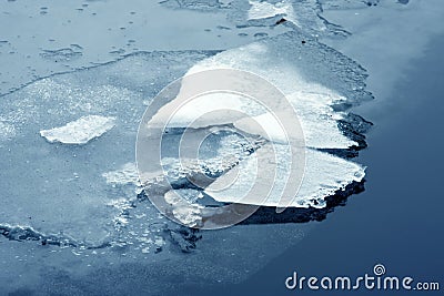 Frozen surface Stock Photo
