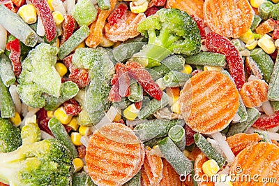 Frozen vegetables Stock Photo