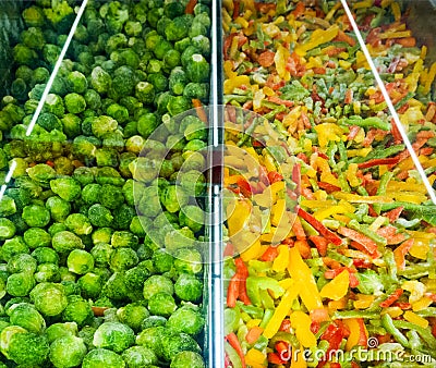Frozen vegetables Stock Photo