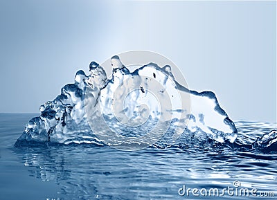 Frozen water Stock Photo