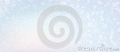 Frozen winter snowflakes background Stock Photo