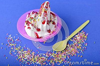 Frozen yogurt Stock Photo