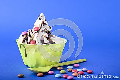 Frozen yogurt Stock Photo