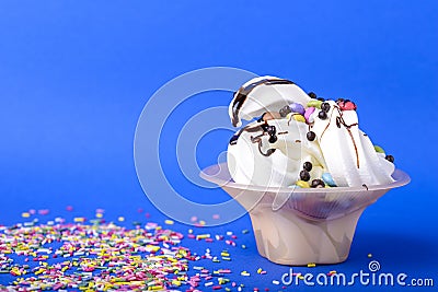 Frozen yogurt Stock Photo