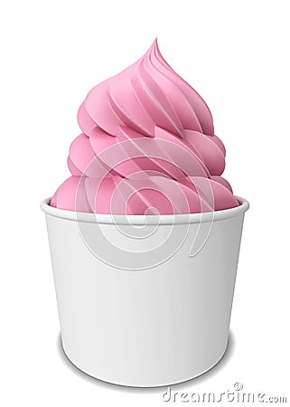 Frozen yogurt Cartoon Illustration