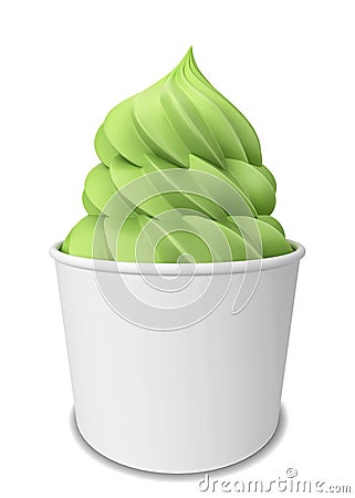 Frozen yogurt Cartoon Illustration