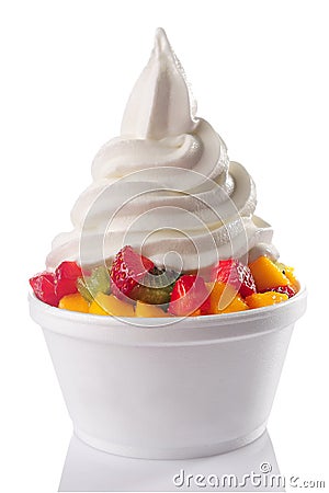 Frozen Yogurt Stock Photo