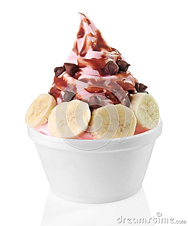 Frozen Yogurt Stock Photo