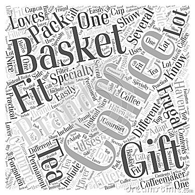 Frugal Gift Baskets word cloud concept word cloud concept background Stock Photo