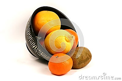 Fruit and African Theme Bowl Stock Photo