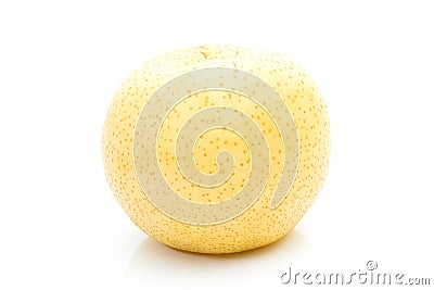 Fruit asian pear on white background Stock Photo