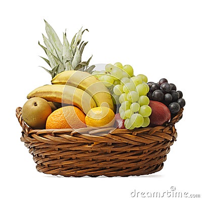 Fruit basket Stock Photo