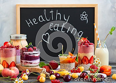 Fruit berry smoothie Stock Photo