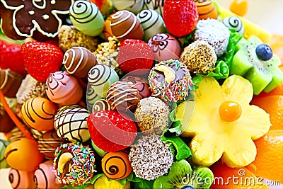 Fruit bouquet Stock Photo