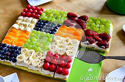 Fruit cake Stock Photo