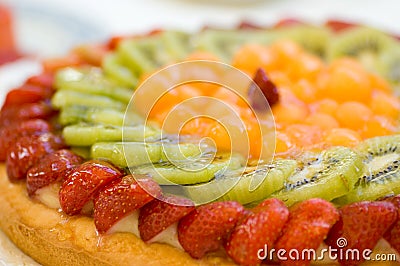 Fruit cake dessert Stock Photo