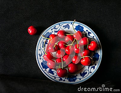 Cherry- prunus pseudocerasus Stock Photo