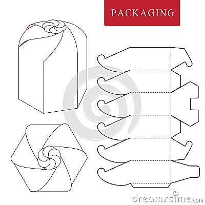 Fruit concept package.Vector Illustration of Box. Vector Illustration