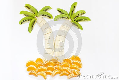 Fruit dessert creative food shape Stock Photo