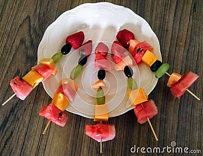 Fruit dish idea Stock Photo