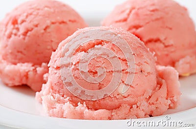 Fruit flavored sorbet Stock Photo